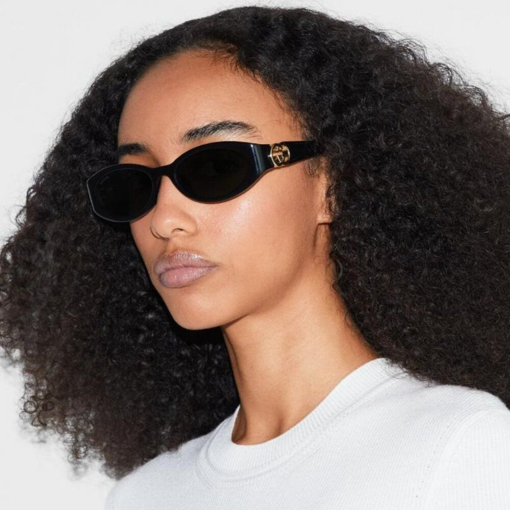 Gucci Men Sunglasses Black Grey Oval GG1660S 001 BRAND NEW - Picture 10 of 13